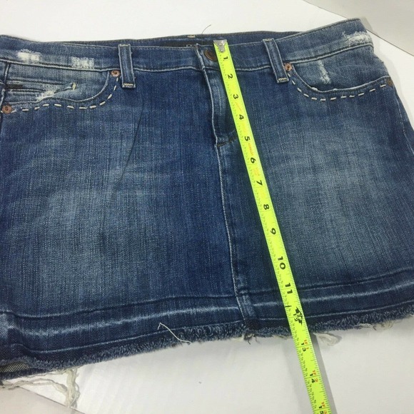 Joe's Jeans Denim Mini Skirt Distressed Stretch 29 - Picture 10 of 10